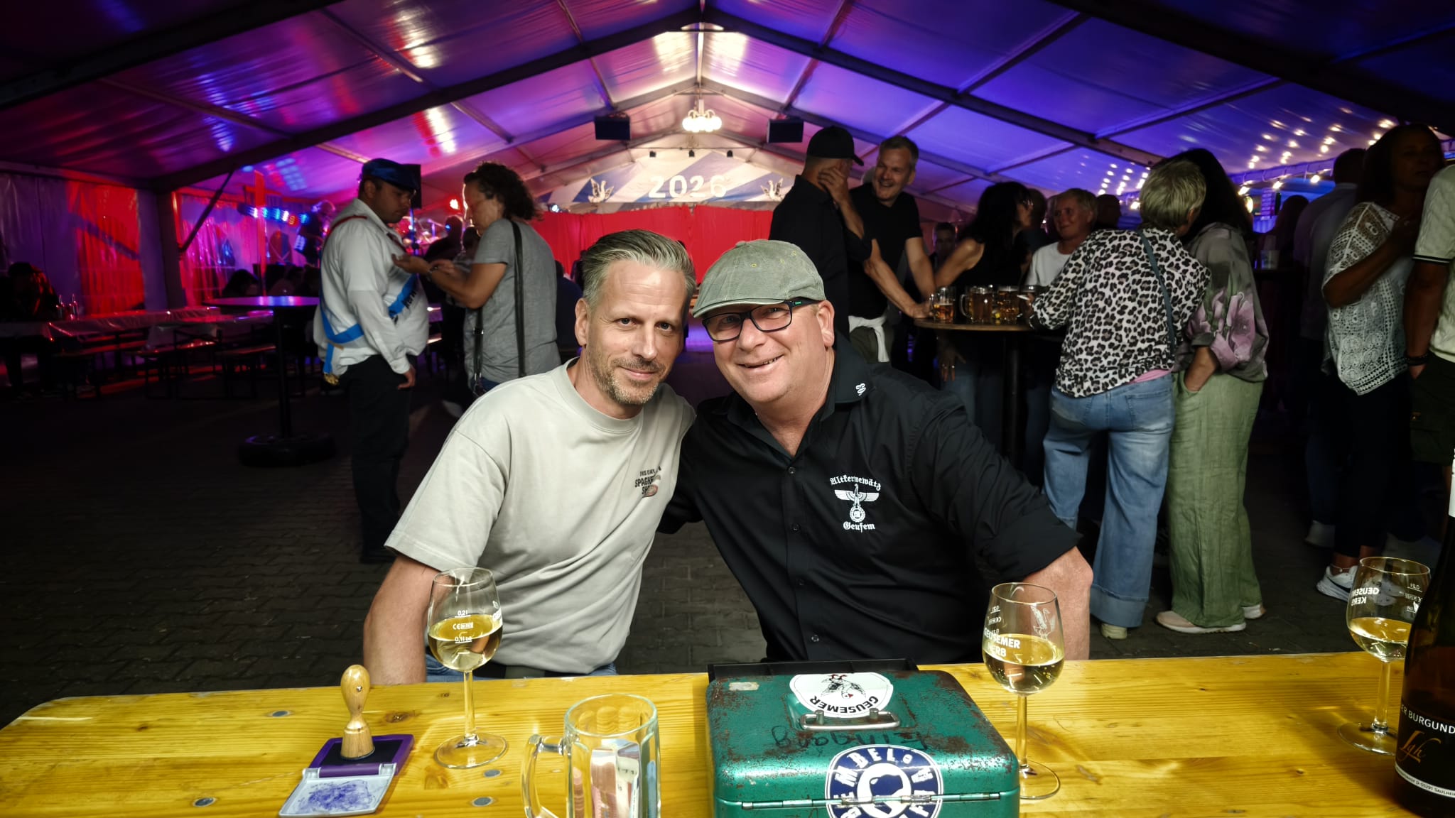 Eingangskassierer Lotto und Schappi<br>